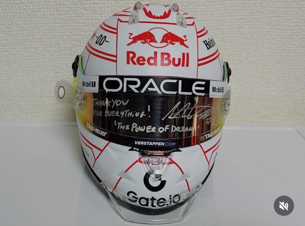1/2 ヘルメット M.フェルスタッペン 2025 日本GP バイザーデカール