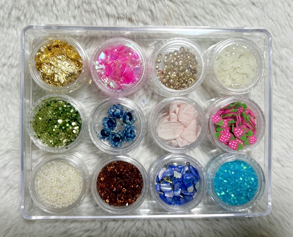 レジン 封入 パーツ あれこれ セット □ 花材 パール ホログラム