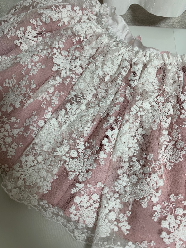 MY mama チュール 生地 レース クッカ 広幅 約108cm □ 白
