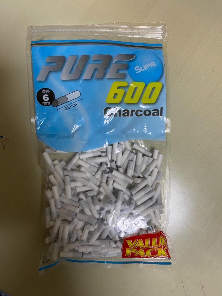 PURE VP】 徳用 ピュア スリム・チャコール・フィルター 手巻きタバコ用 600個入 直径6mm 長さ25mm バリューパック  :PVSC600:マイセン ヤフー店 - 通販 - Yahoo!ショッピング