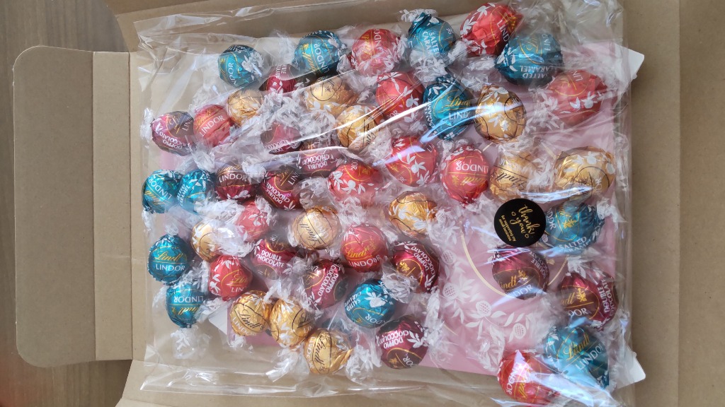 リンツ　48個600g×5箱　リンドール　ピンクアソート　Dr.チョコレート リンツ リンドール アソート ピンク 4種類 約48個 600g 送料無料