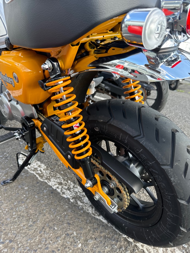 キタコ　バイク用ショックアブソーバー ブラック イエロー　　モンキー125 KITACO キタコ モンキー125 リアショックアブソーバー（ブラック