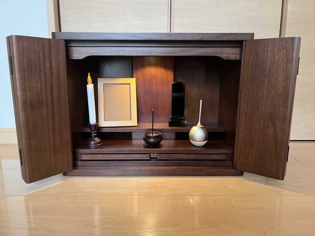 なごみ工房 仏壇 ミニ おしゃれ コンパクト ワイド型仏壇 リブラン 12
