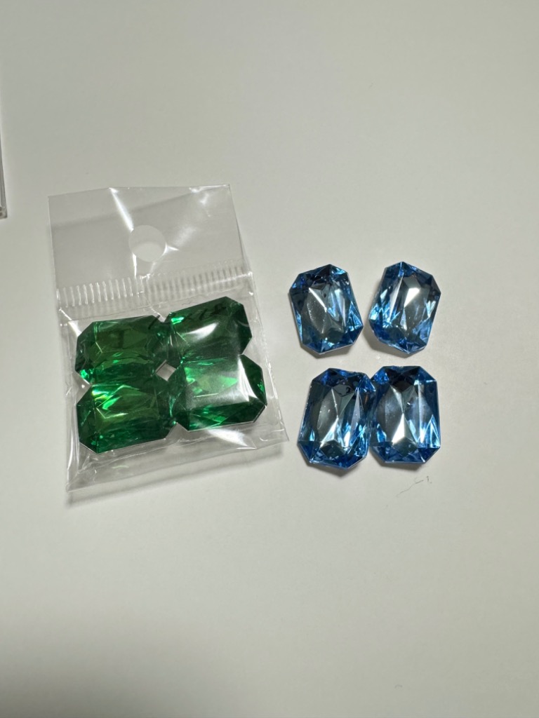 レクタングルダイヤカット高品質アクリルストーンセット（ 在庫一掃