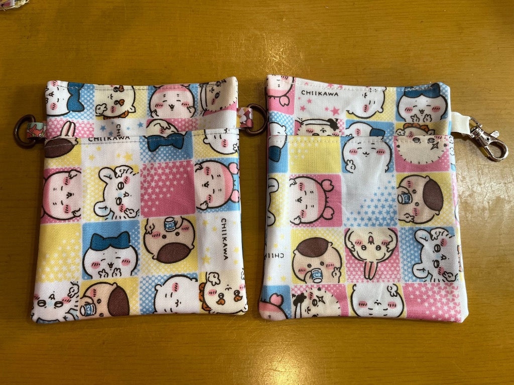 ラミネート ちいかわ ブロック柄 ハチワレ うさぎ キャラクター
