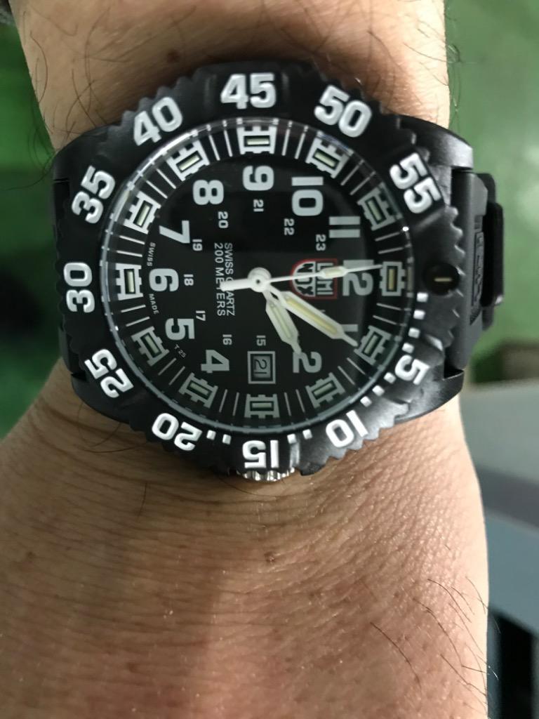 LUMINOX 3050 メンズ時計 200m防水 ネイビーシールズ ルミノックス 腕時計 ブランド 3050 ブラック