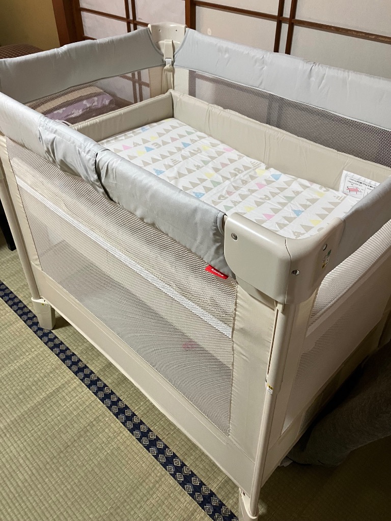 アップリカ ココネルエアー AB ベビーベッド グレーベアー