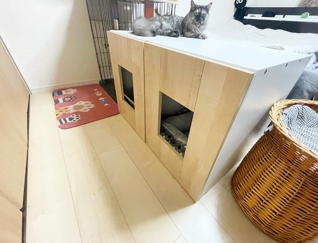 猫 トイレ カバー ボックス 隠す 棚付き 木製 トイレカバー ネコ ペット 犬 イヌ 収納 レストルーム ネコトイレボックス