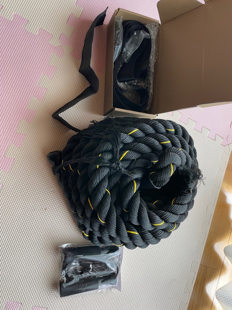 バトルロープ 9m × 38mm アンカーセット ヘビーロープ 綱引き