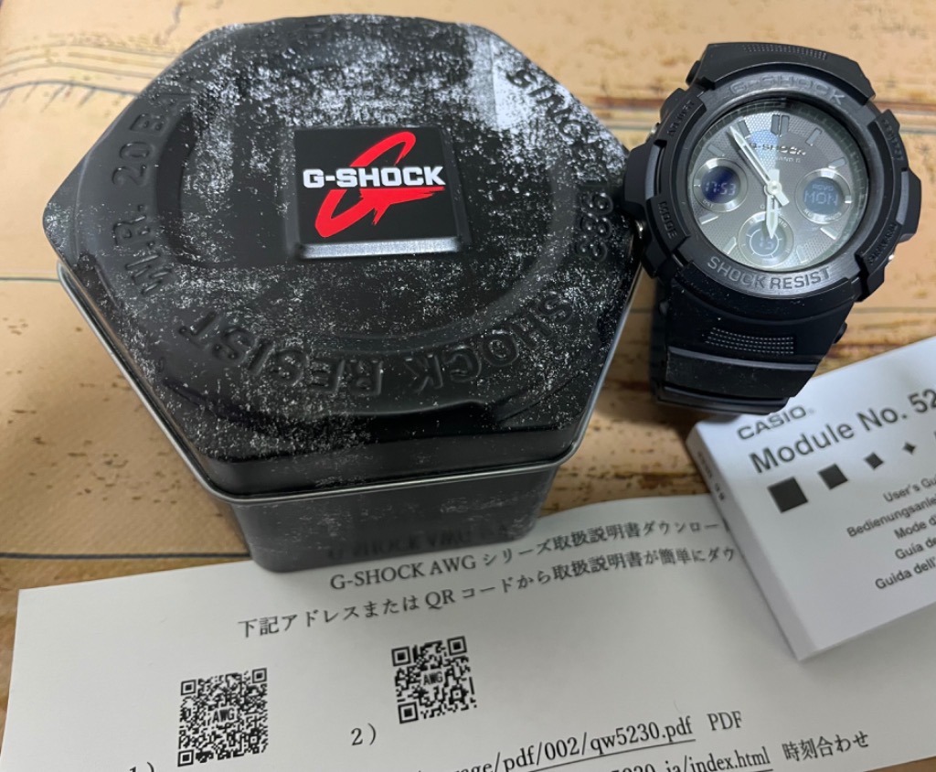 2年保証 AWG-M100B-1A CASIO G-SHOCK マルチバンド6 ソーラー充電 タフ 