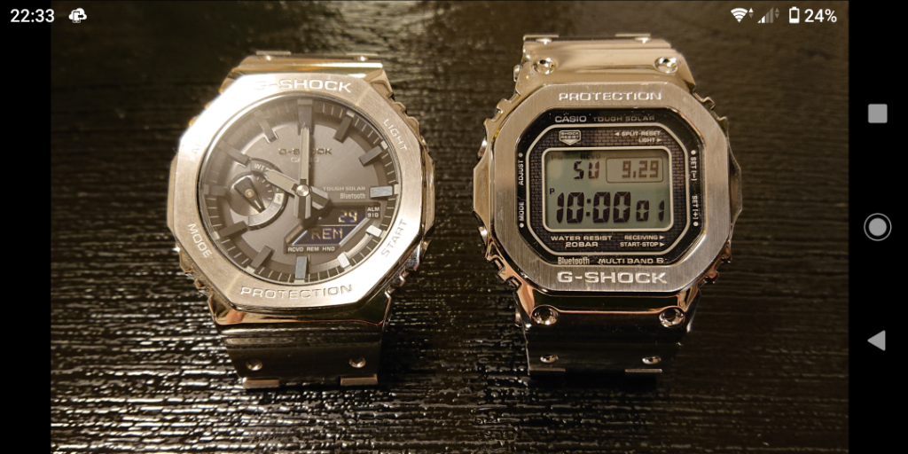 ノベルティー付き！G-SHOCK Gショック フルメタル シルバー 電波ソーラー カシオ GMW-B5000D-1JF : gmw-b5000d-1jf  : neelセレクトショップ Yahoo!店 - 通販 - Yahoo!ショッピング