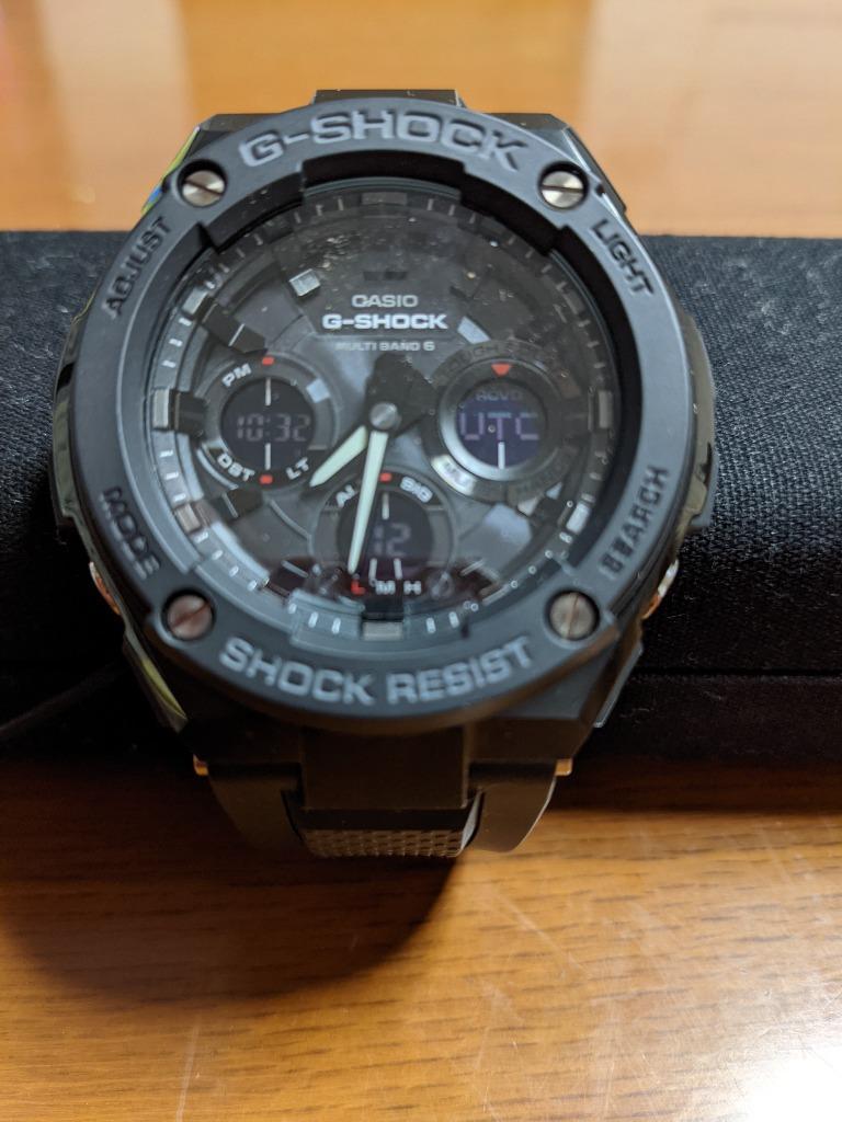 Gショック Gスチール G-SHOCK G-STEEL 電波ソーラー 腕時計 メンズ 黒