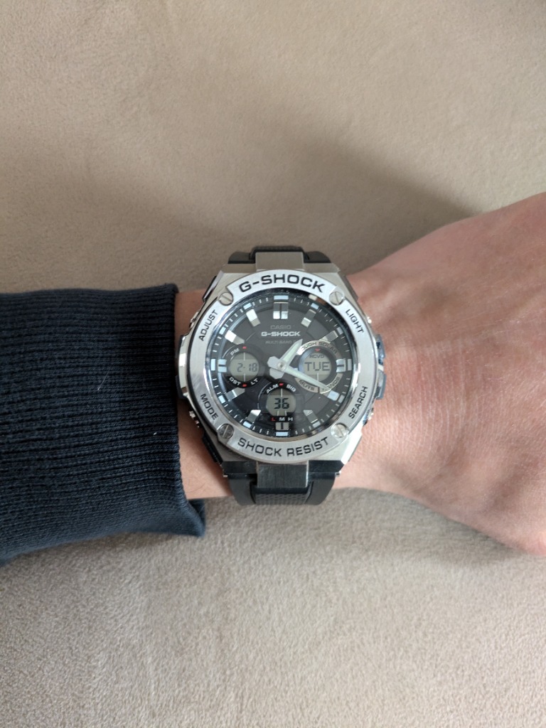 G-SHOCK Gショック Gスチール G-STEEL 電波ソーラー アナデジ