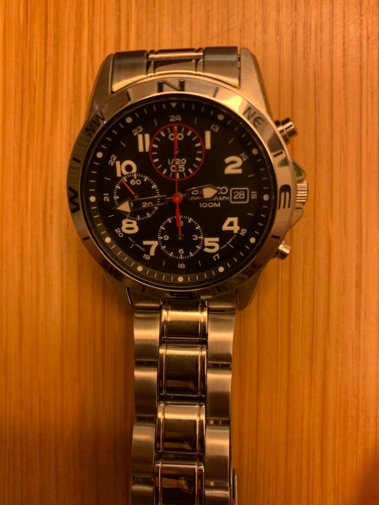 SEIKO セイコーSEIKO 逆輸入 クロノグラフ SND375 : neel