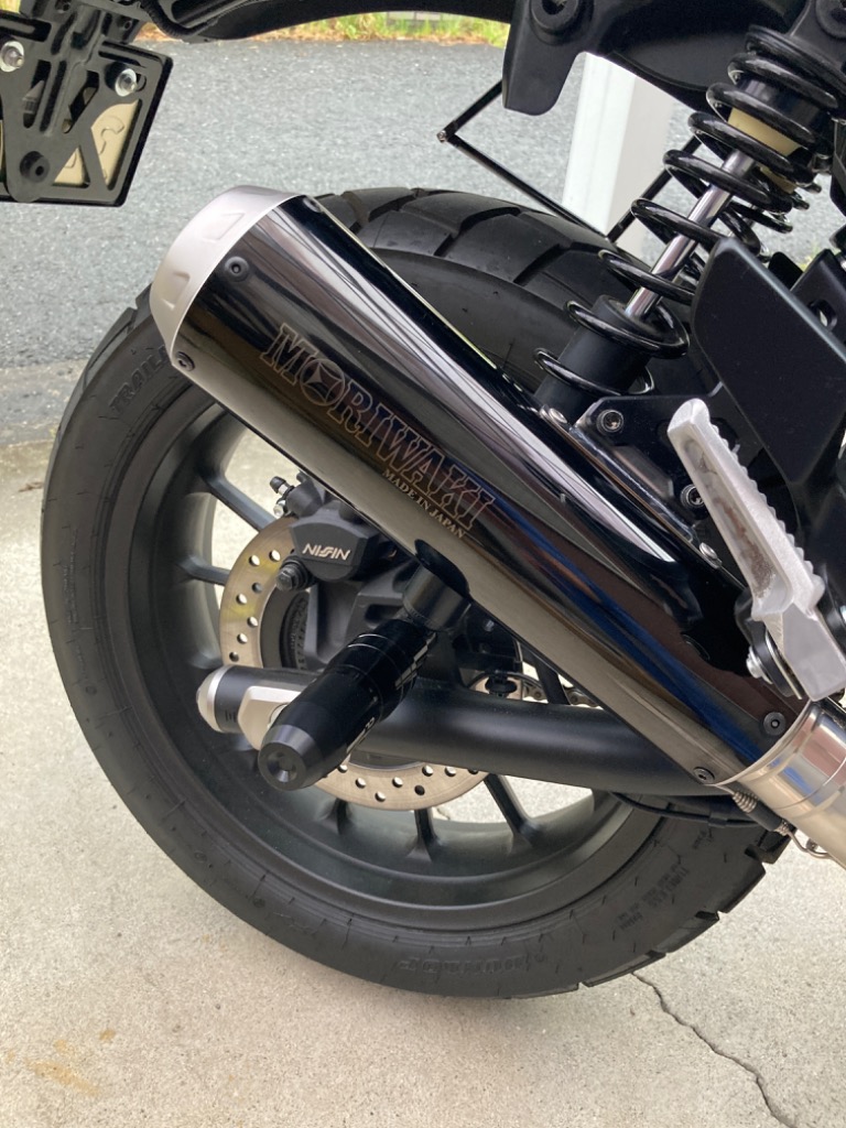 モリワキ MORIWAKI FullExhaust SHORT MEGAPHONE BP-χ 政府認証 CL250