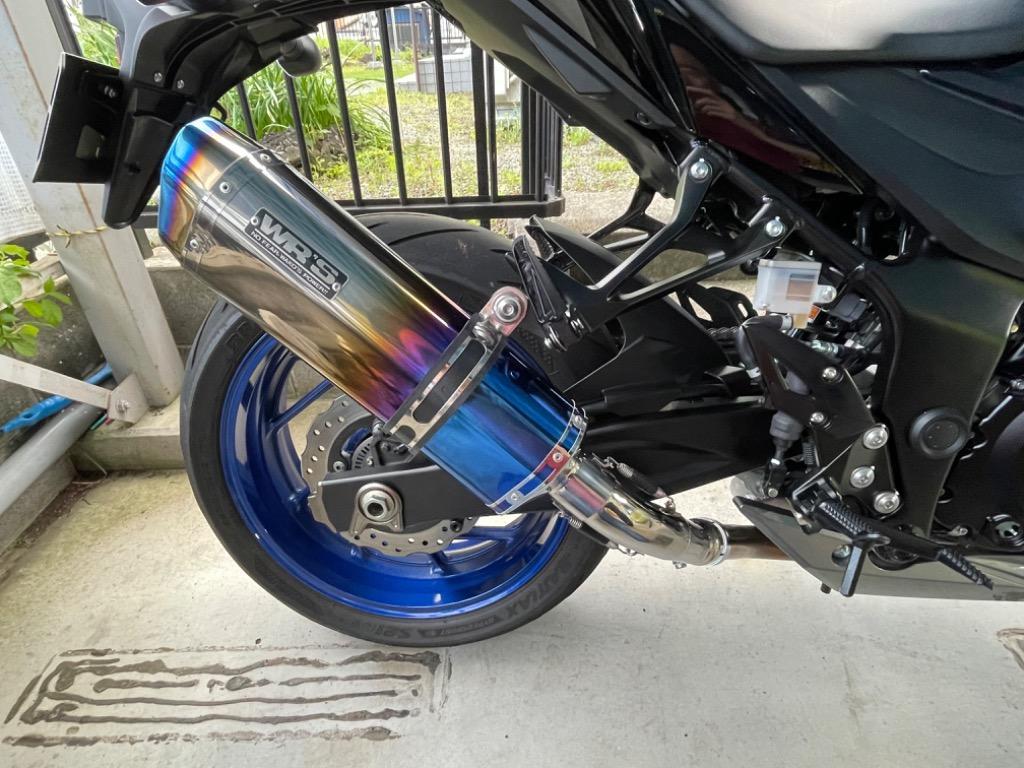 GSX-S750 WR'S ステンレス製マフラー ブルー/シルバー GSX-S750 WR'S ステンレス製マフラー ブルー/シルバー GSX-S750 WR'S