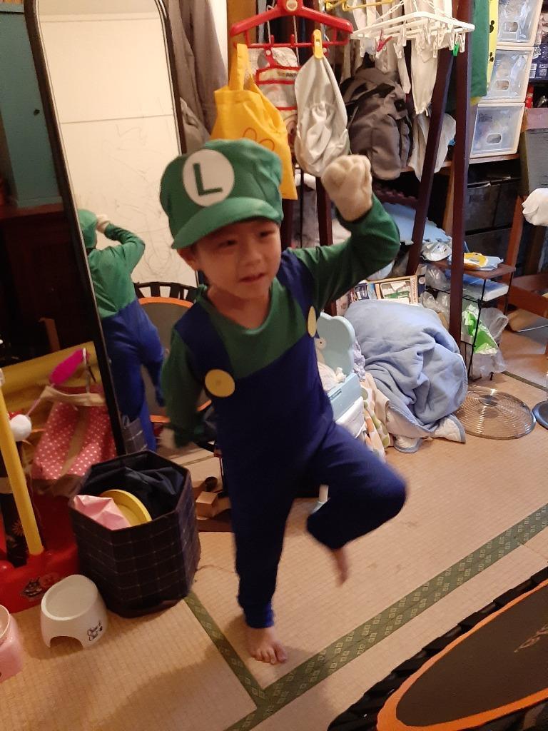 コスプレ 子供 スーパーマリオ風【3セット】ルイージ風 マリオ風 ハロウィン特集 仮装 ハロウィン 子供用衣装 キッズコス 幼稚園演出服  :MLO-XH-3:ネヴァーモア - 通販 - Yahoo!ショッピング