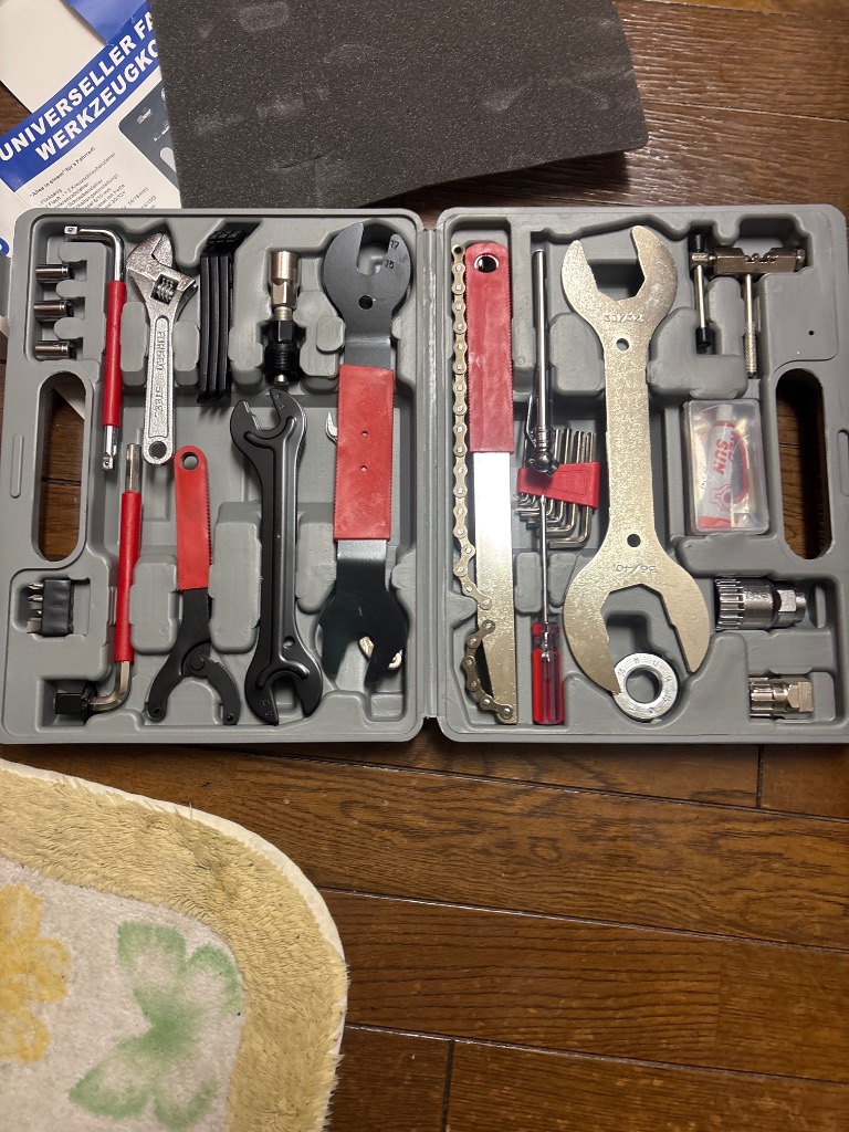 リクエスト品9点セット不良部品も含みますので他の方の購入不可　自転車用工具セット Amazon.co.jp: 自転車工具セット 自転車修理キット 自転車用携帯