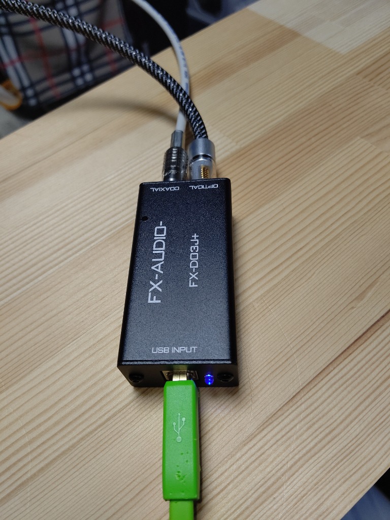 FX-AUDIO- FX-D03J+ USB バスパワー駆動DDC USB接続でOPTICAL・COAXIAL