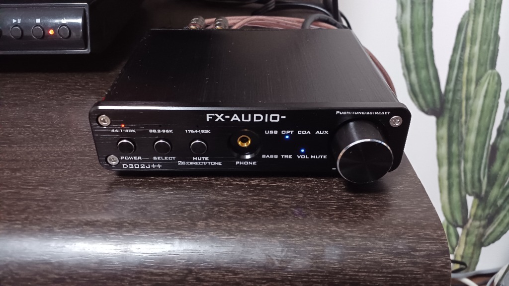 FX-AUDIO- D302J++[ブラック] ハイレゾ対応デジタルアナログ4系統入力 