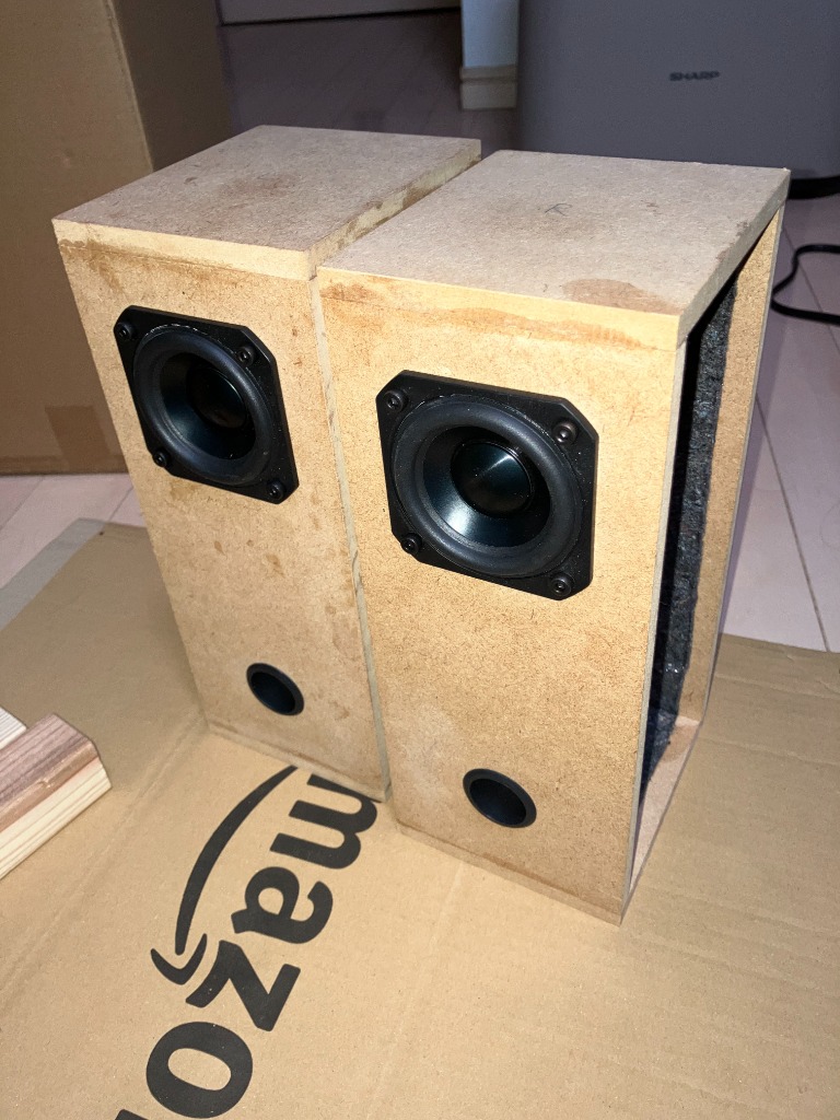 NFJ謹製エンクロージャー自作キット[MODEL-PLSW] 組立式 左右ペア
