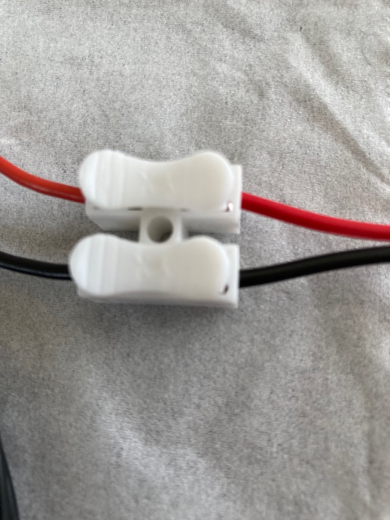 2P[2極] プッシュ式 ワンタッチ 中継コネクタ 接続コネクタ 5個