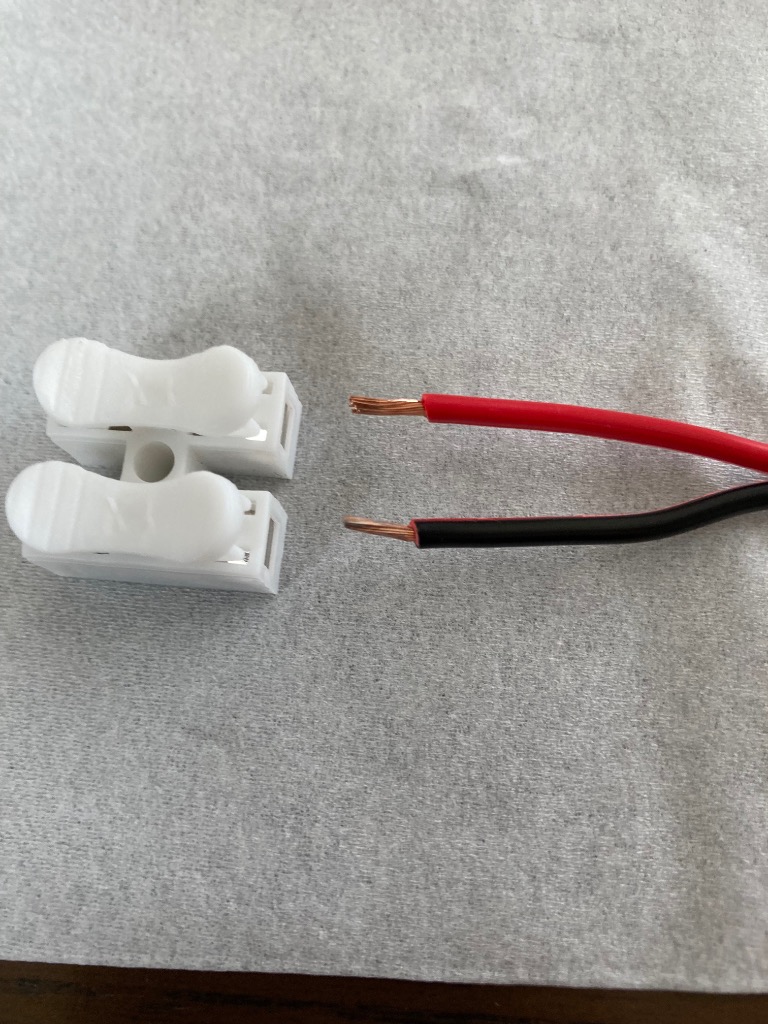 2P[2極] プッシュ式 ワンタッチ 中継コネクタ 接続コネクタ 5個
