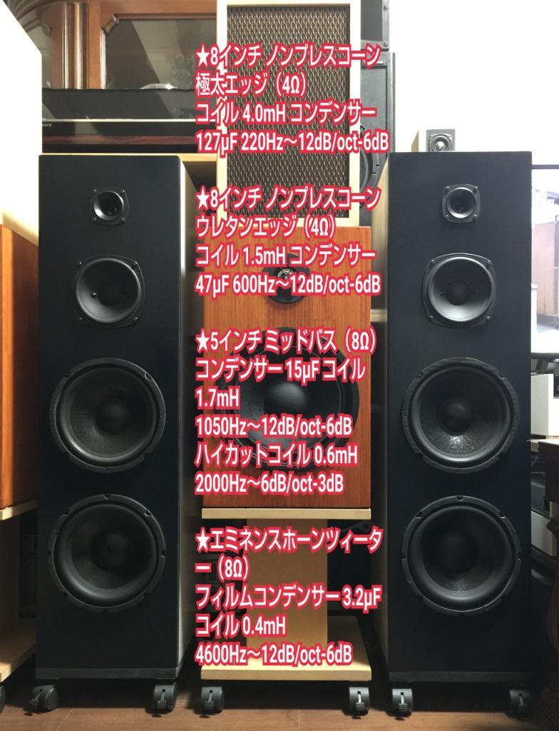 樹脂コーティングノンプレスコーンウーハーユニット8インチ(180mm) 4Ω/MAX100W [スピーカー自作/DIYオーディオ]  :S0265:NFJストア ヤフーショッピング店 - 通販 - Yahoo!ショッピング