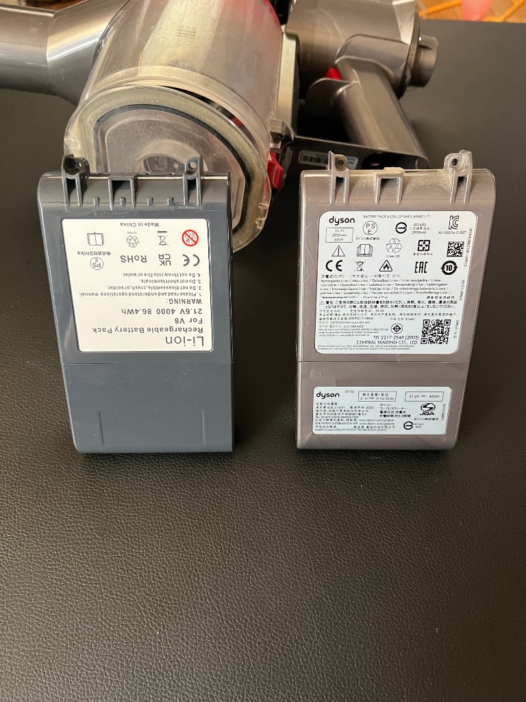 Dyson（ダイソン） V8 バッテリー 4000mAh 互換 21.6V SV10 互換