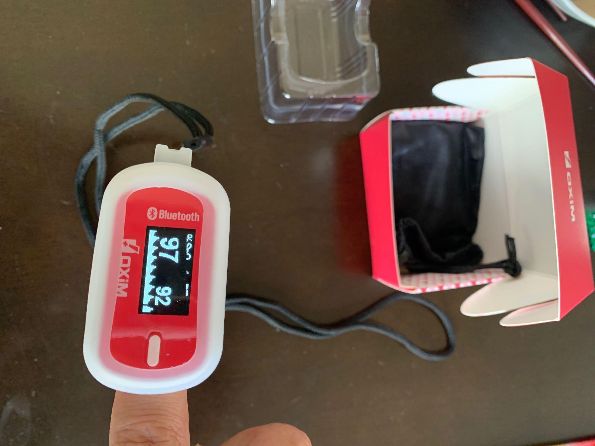 ギフト 《クーポン配布中》パルスオキシメータ S-127  Bluetooth対応 オキシメーター 呼吸器  管理医療機器  呼吸機能 の確認 パルキシメーター