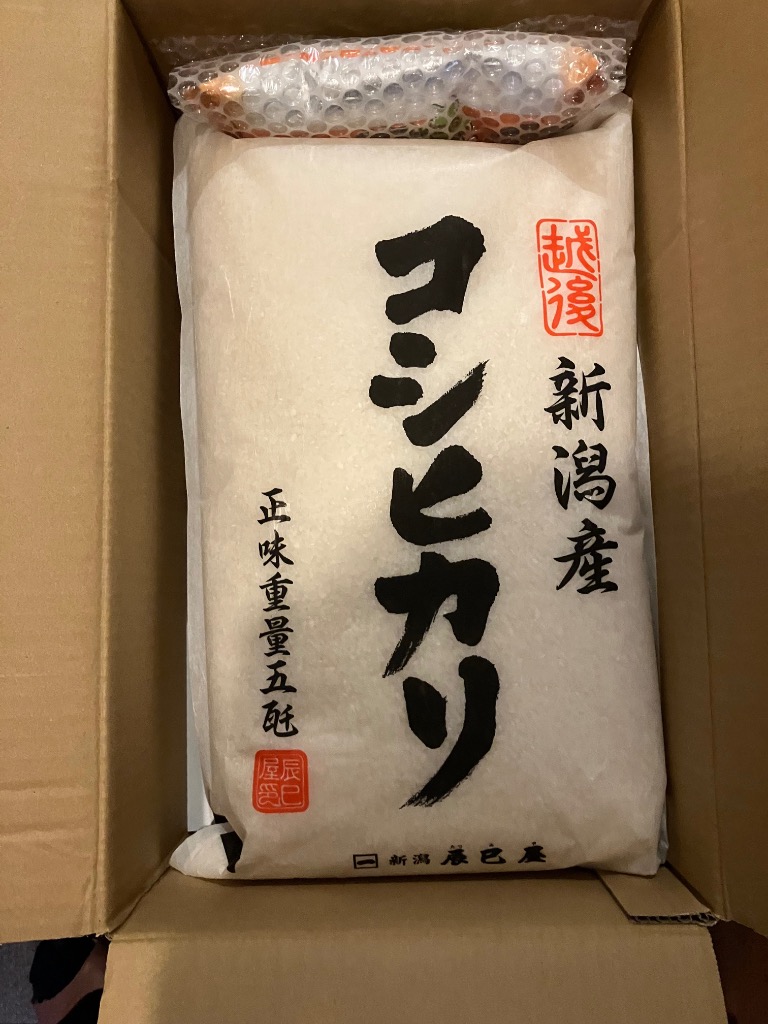 コシヒカリ お米 新潟県産 白米 10kg (5kg×2個) 令和6年産