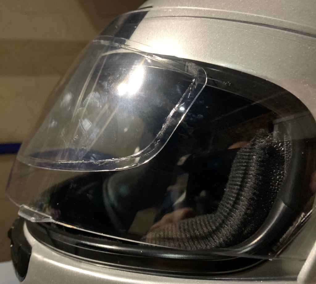 初心者向け】ヘルメットフィルム 2枚 曇り止めシールド バイク