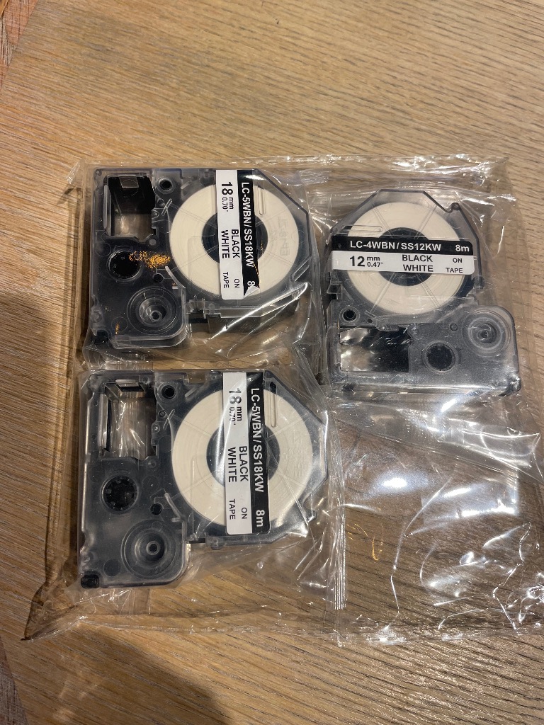 テプラ テプラテープ 9mm 12mm 18mm 選べる3個セット テプラPRO用 互換