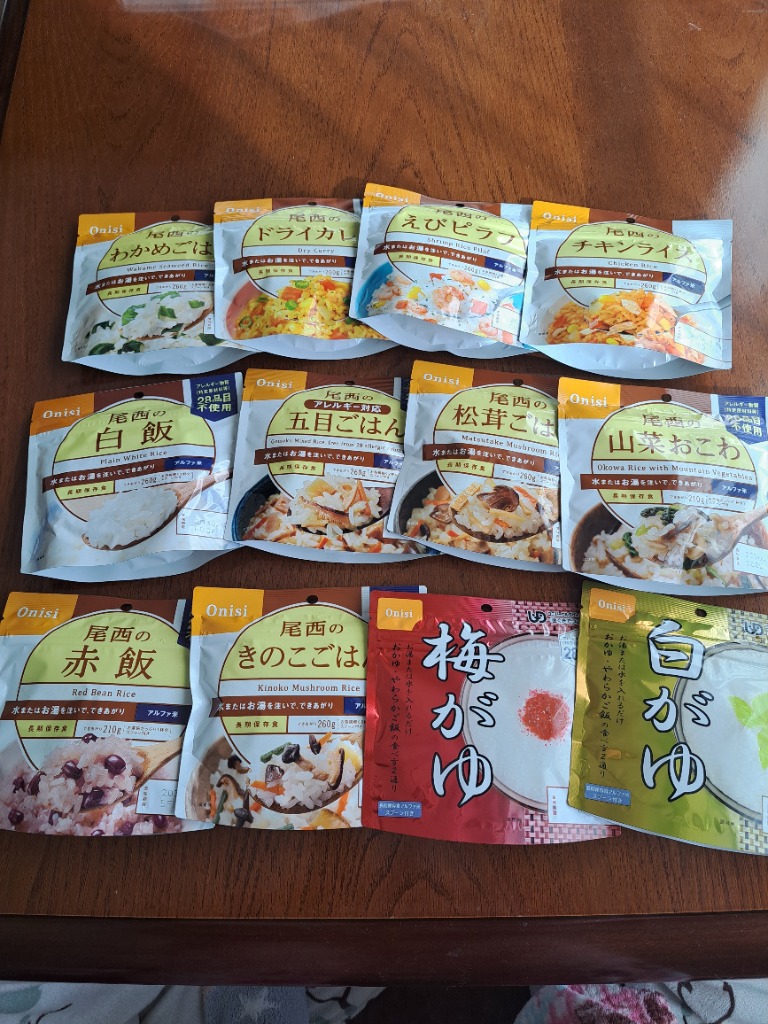 尾西食品 尾西アルファ米 12食セット : くらし館 Yahoo!支店