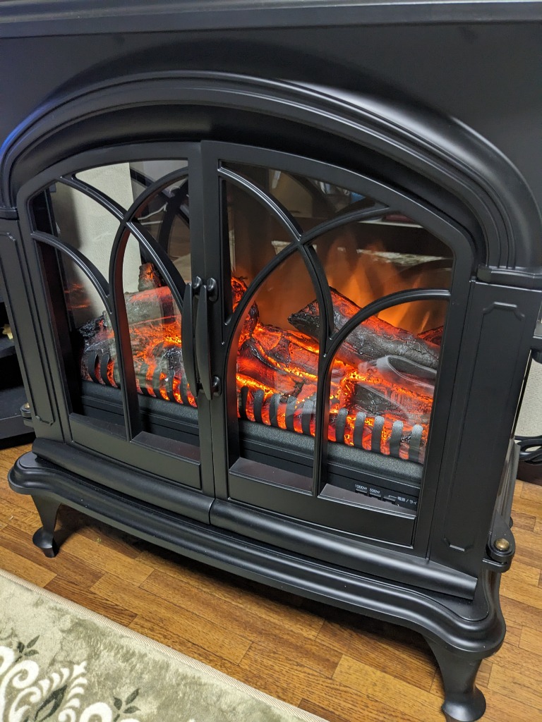ワイド暖炉型ファンヒーター(NI ブラック) ニトリ :8301725:ニトリ 
