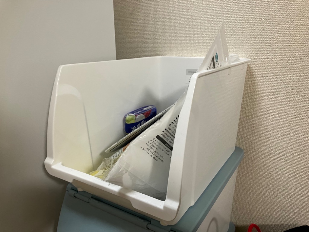 ニトリ 収納ケース Nフラッテ ハーフ(ホワイト) 幅25.5×奥行39