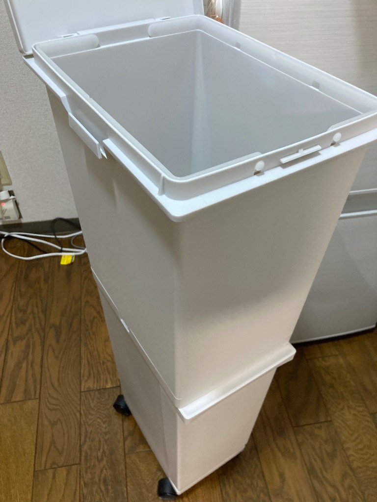 クリーンペール ゴミ箱 スリム ハイタイプ ホワイト ニトリ（NITORI） スリム分別ペール2段(36L) : ニトリ Yahoo!店 - 通販