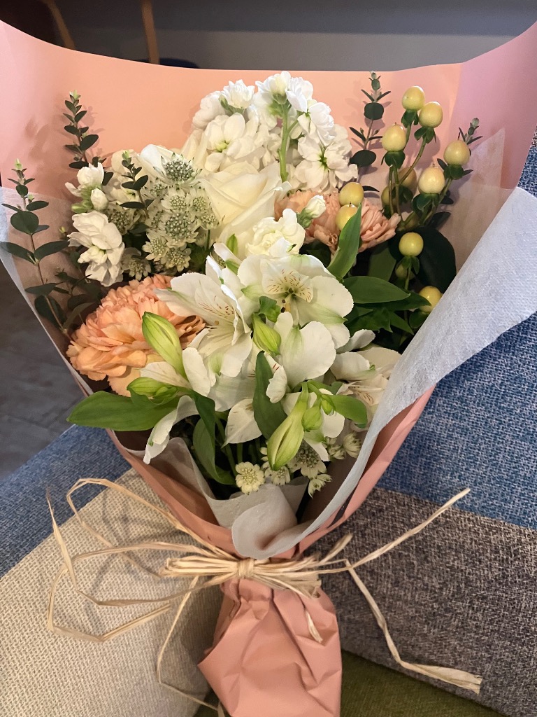 クール便でお届け ナチュラル系花束 ブーケ くすみカラーくすみ