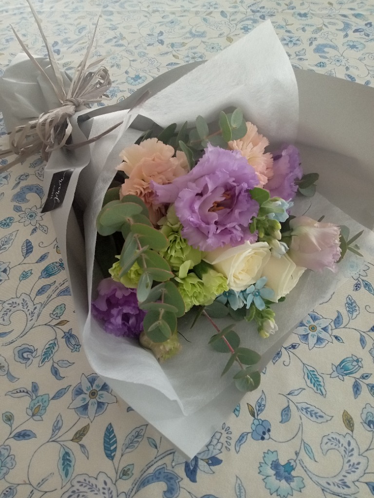 クール便でお届け ナチュラル系花束 ブーケ くすみカラーくすみ