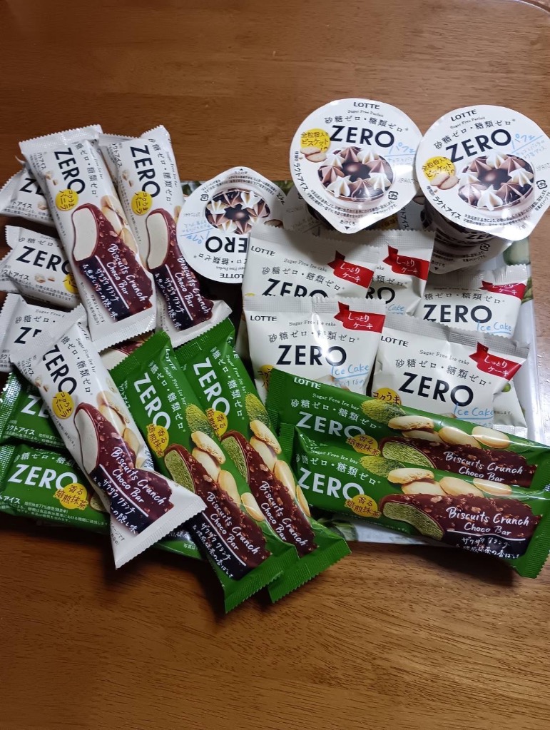 ロッテ ZERO ゼロ アイスケーキ ビスケットクランチチョコバー ミニ