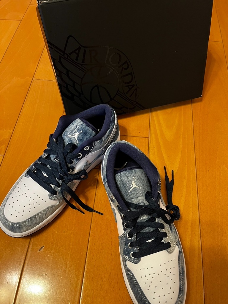 【極美品】NIKE☆AIR JORDAN 1 LOW SE☆ダークデニム エア ジョーダン 1 海外限定 NIKE ナイキ AIR JORDAN LOW SE