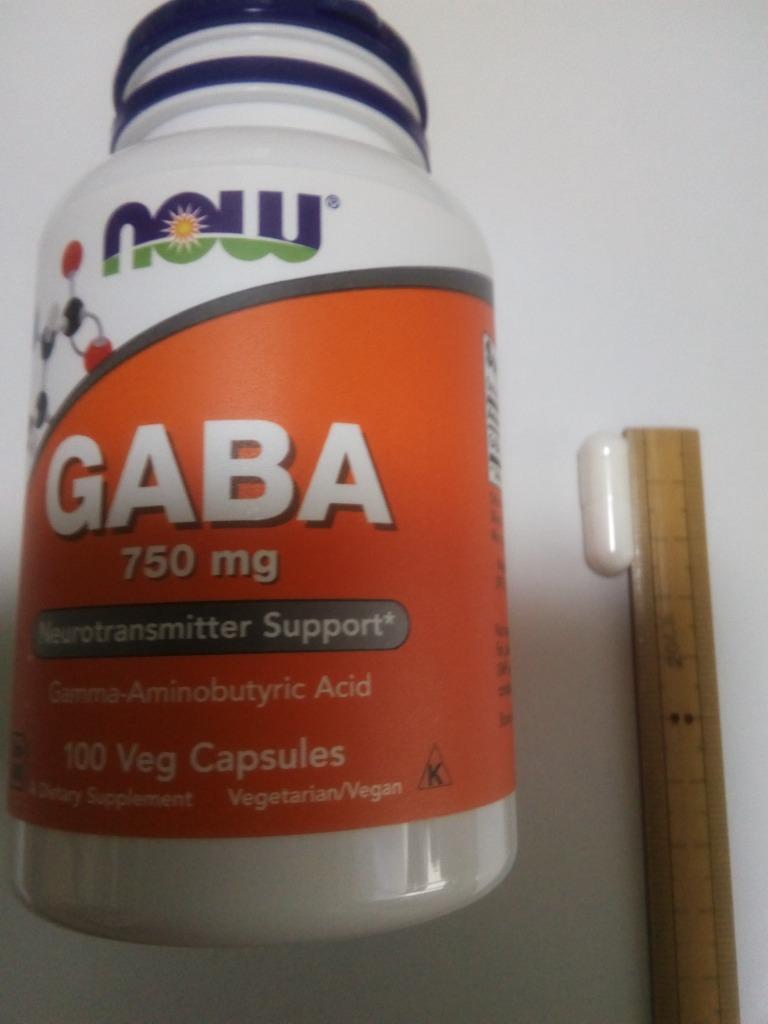 GABA (ギャバ) 750mg 100粒 NOW Foods (ナウフーズ)