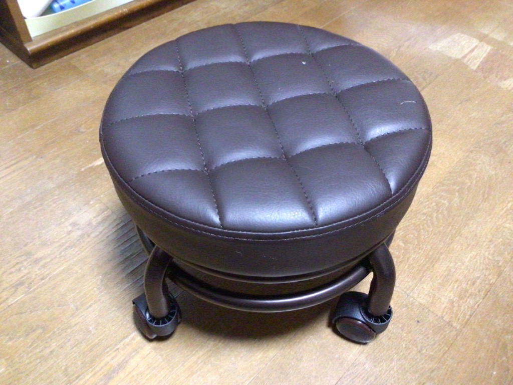 7BEAUTY キルティング ロースツール スツール キャスター付き