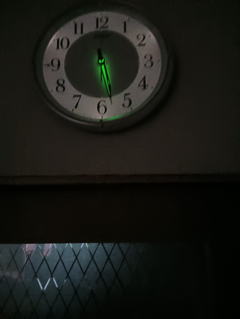 【通電確認のみ、ほぼ新品】セイコー電波自動点灯掛け時計KX233W kx233b.jpg