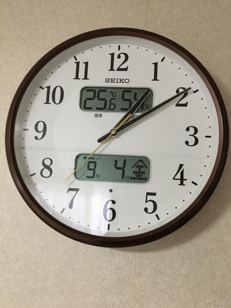 セイコー SEIKO 掛け時計 壁掛け KX383B 電波時計 カレンダー 温度計 湿度計 :KX383B:セイコークロック公式専門店 NUTS  通販 