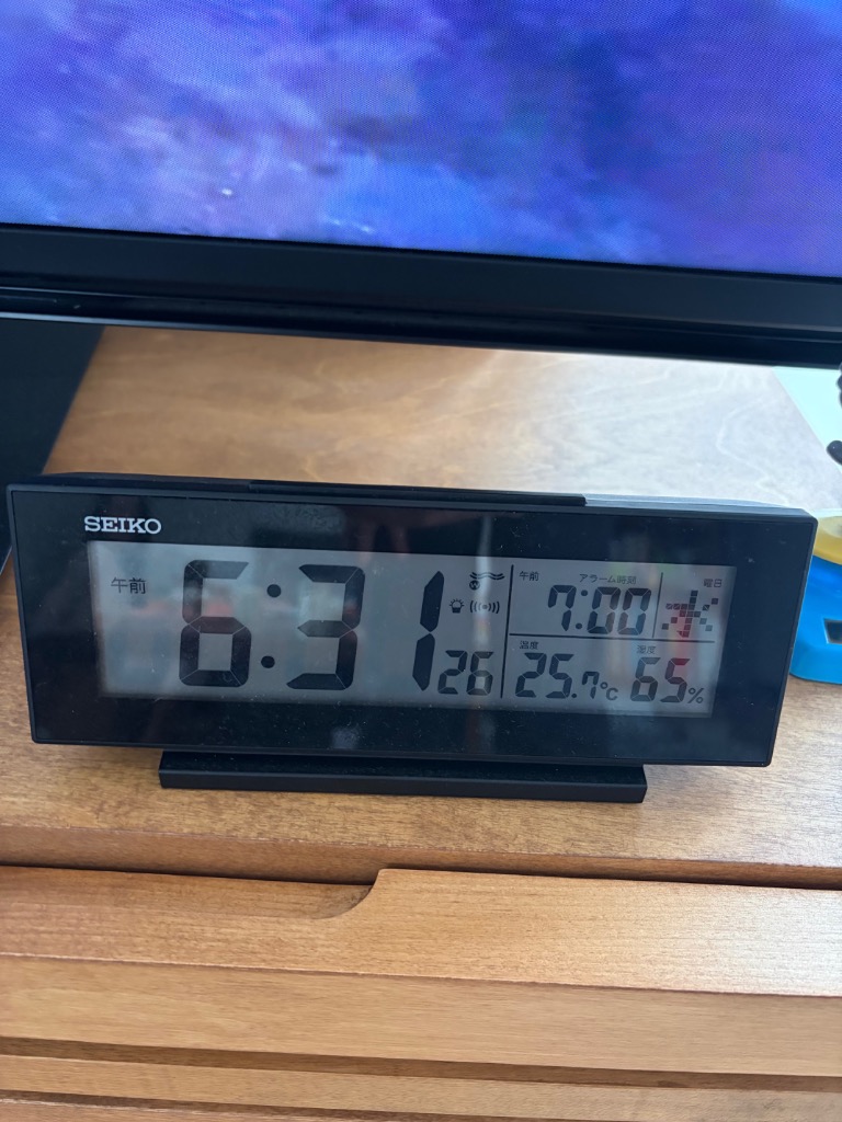 SEIKO（セイコー） 目覚まし時計 置き時計 SQ324W 電波時計 デジタル