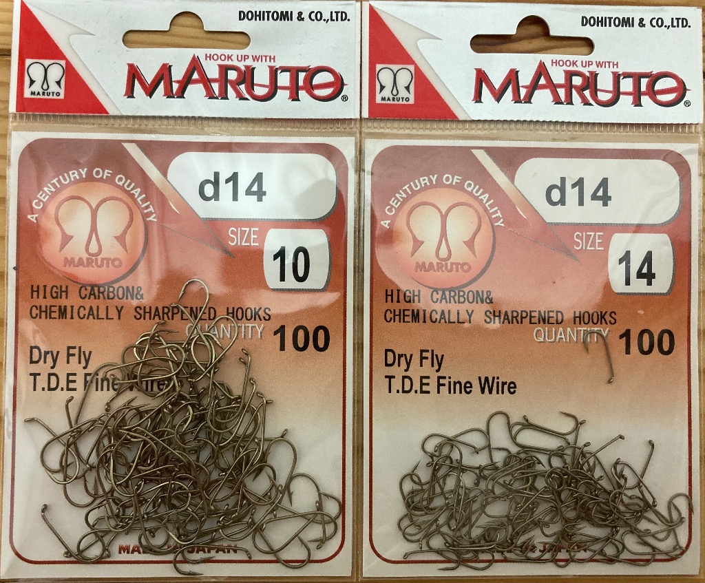 マルト お徳用フライフック d14 100本入り ドライフライ用 エルクヘア