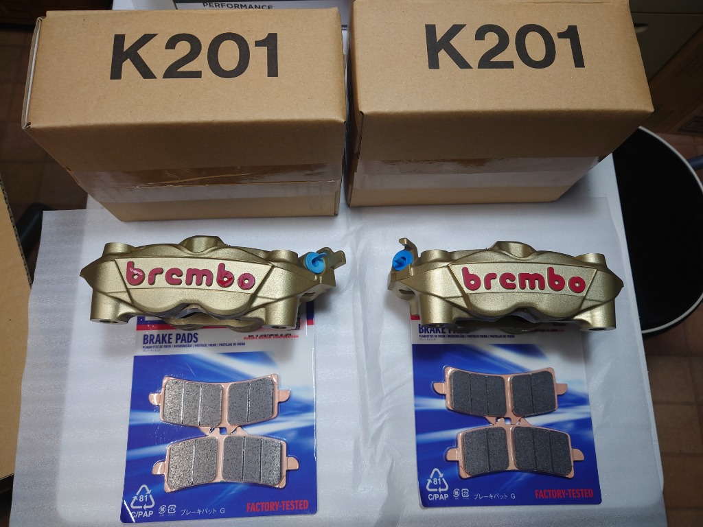 GSX-R1000等 Brembo 108mm スズキ純正 GO/RD ロゴ 左右セット GSX-R1000等 Brembo 108mm スズキ純正 GO/RD ロゴ 左右セット