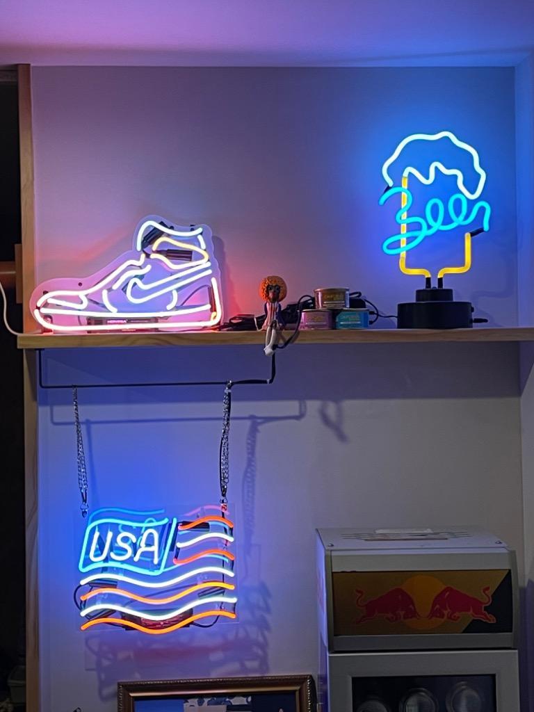ネオン サインTN『USA』NEON SIGNネオン管、ディスプレイ ボード