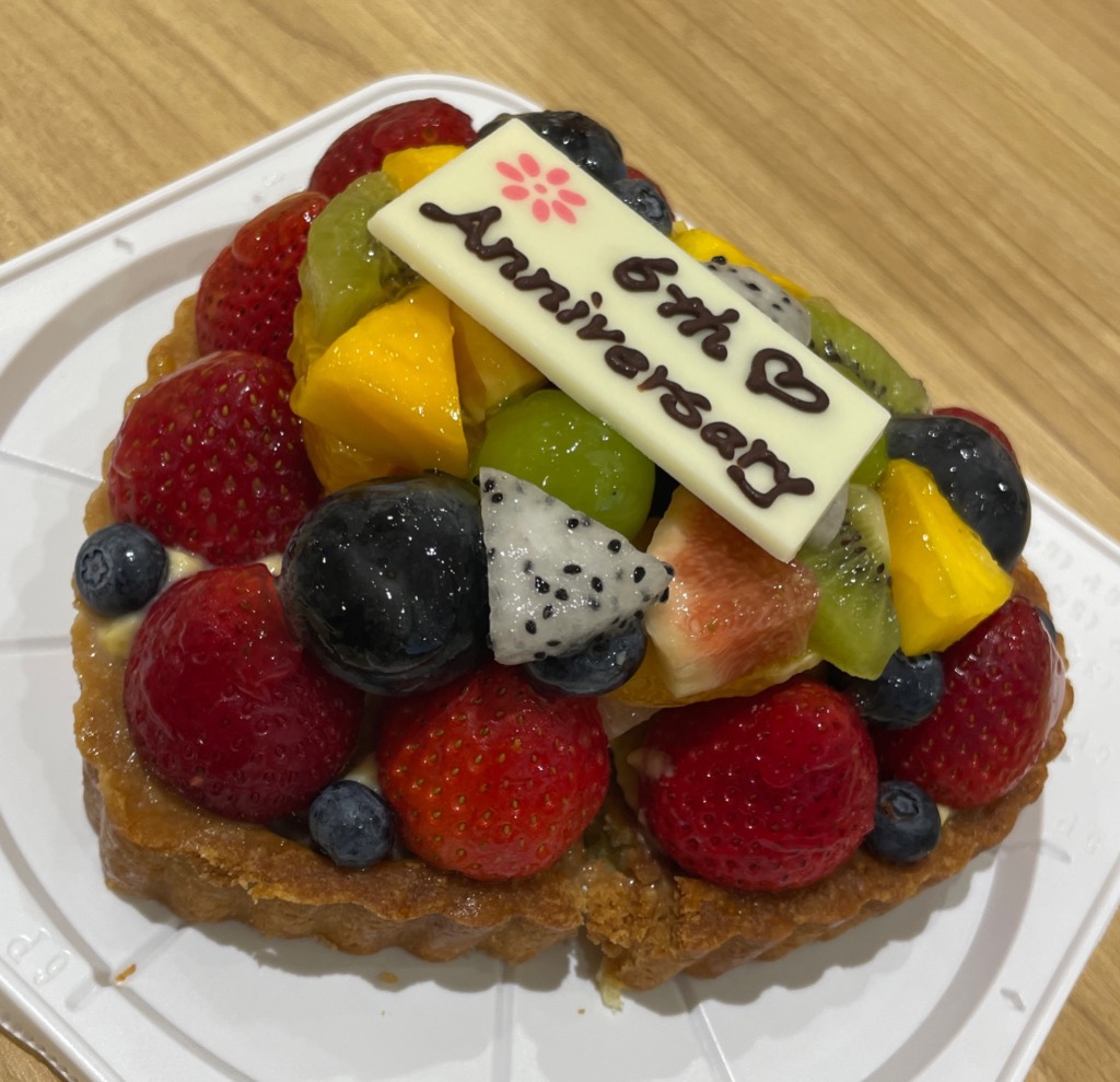 ハート型フルーツバースデーケーキ　食品サンプル mise-deco04.jpg